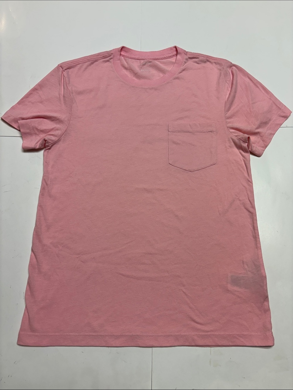 J. Crew Men's Crew Neck Pocket T-Shirt - Light Pink